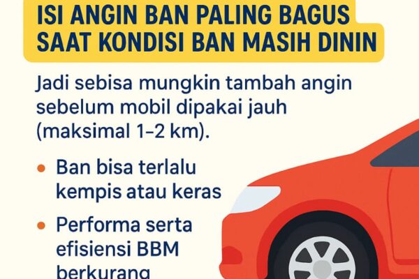 Tekanan Ban Dingin VS Tekanan Ban Panas